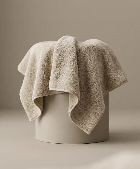 Aeris Plush Towel — Sand Beige